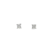 14k White Gold 1.06ct G VS2 Princess Cut Diamond Stud Earrings